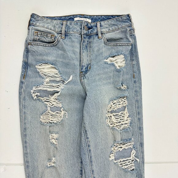 PacSun Distressed Mom Jeans Women's size 25 Medium Blue Denim Jeans - Picture 2 of 5